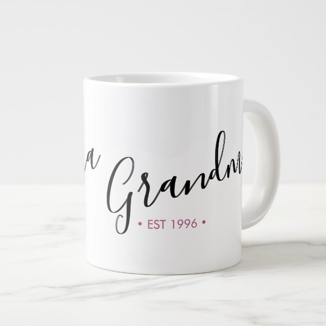 Grünes Jahr Personalisiert Jumbo-Tasse (Vorderseite Rechts)