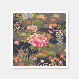 Grünes japanisches Kimono-Deko Serviette