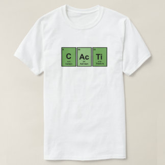 Grünes Kaktus-Periodensystem der Elemente T-Shirt