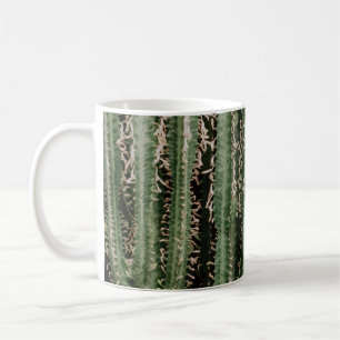 Grünes Kaktus-Pflanze nah-up-Foto Kaffeetasse