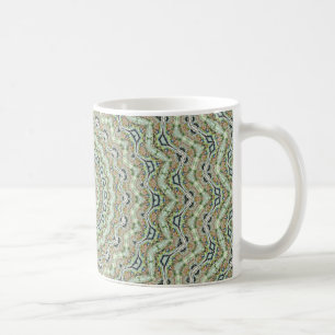 Grünes Kaleidoskop Kaffeetasse