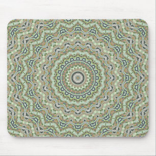 Grünes Kaleidoskop Mousepad