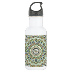 Grünes Kaleidoskop Trinkflasche