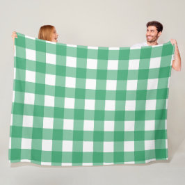 Grünes Kariert 60x80 Fleece Blanket