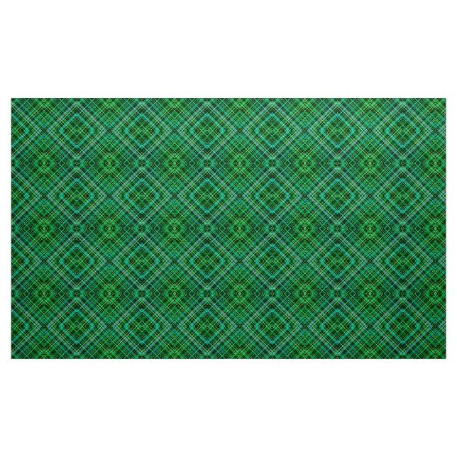 Grünes kariertes Muster Stoff (Yard (91,4 cm))