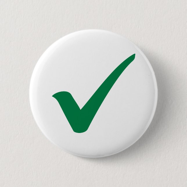 Grünes Karo Button (Vorderseite)