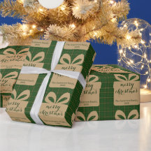Grünes Karo-Weihnachtsfest-Muster - 