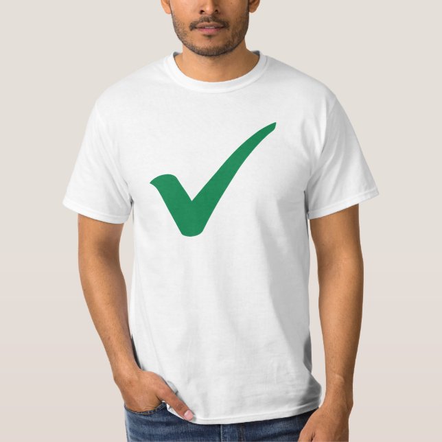 Grünes Karokennzeichen T-Shirt (Vorderseite)