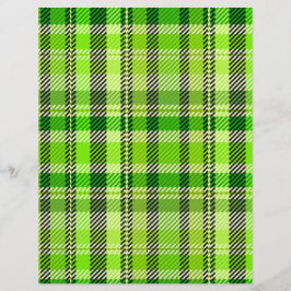 Grünes Karopapier für Scrapbooking, doppelseitige