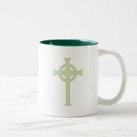 Grünes keltisches Kreuz