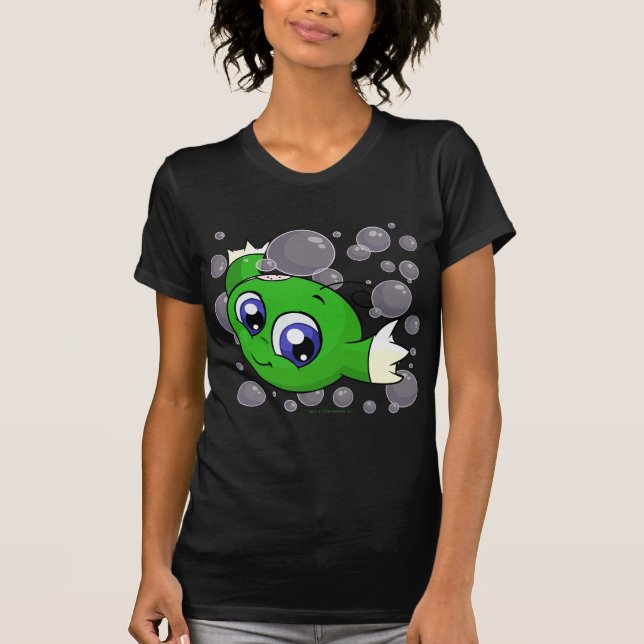 Grünes Kiko, das durch Kiko See swishing ist T-Shirt (Vorderseite)