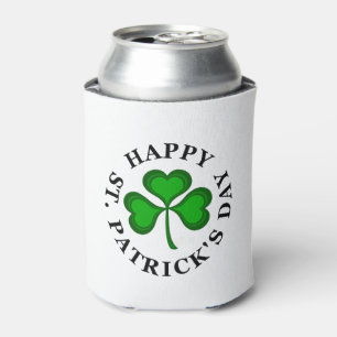 Grünes Kleeblatt GLÜCKLICH ST. PATRICK'S DAY Dosenkühler