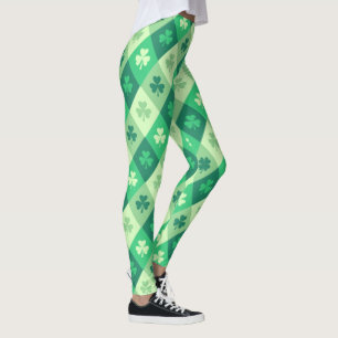 Grünes Kleeblatt-glücklicher St. Patricks Day-Spaß Leggings