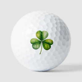 Grünes Kleeblatt Golfball