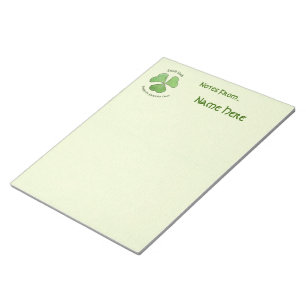 Grünes Kleeblatt Notizblock