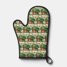 Grünes Kleeblatt Oven Mitt und Pot Holder Ofenhandschuh