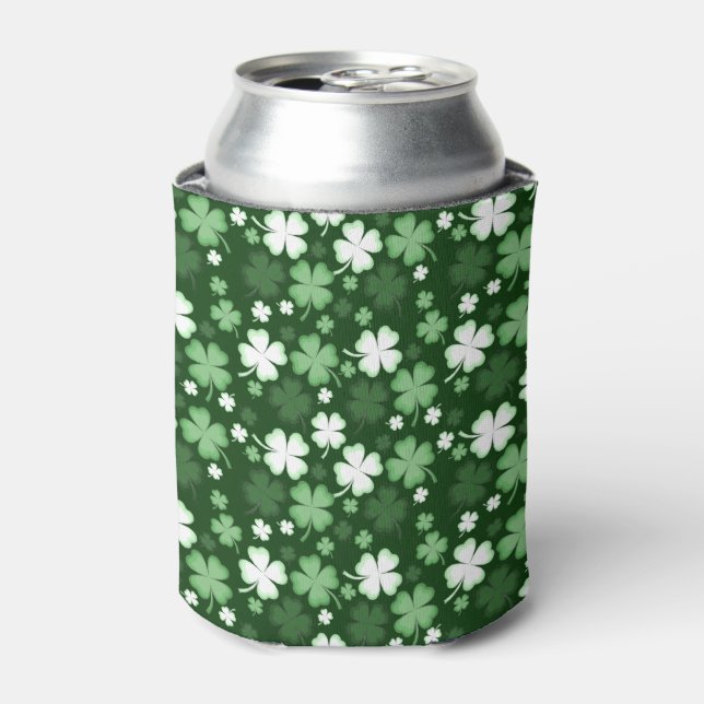 Grünes Kleeblatt, St. Patrick's Day Dosenkühler (Kanne Vorderseite)