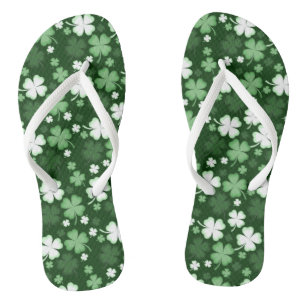 Grünes Kleeblatt, St. Patrick's Day Flip Flops