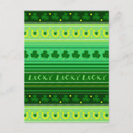 Grünes Kleeblatt | St. Patricks Day Postkarte