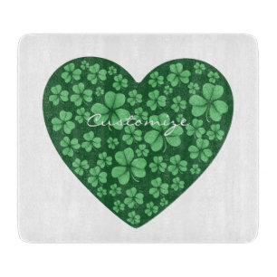 Grünes Kleeblatt St Patrick's Day Schneidebrett