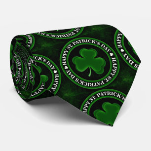 grünes Kleeblatt St Patrick's Day Thunder_Cove sc Krawatte
