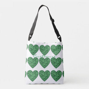 Grünes Kleeblatt St Patrick's Day Tragetaschen Mit Langen Trägern