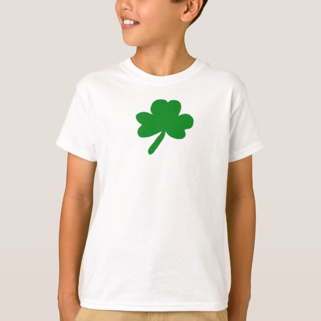 Grünes Kleeblatt T-Shirt (Vorderseite)