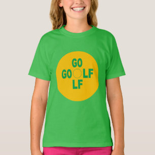 Grünes Kleeblatt-T-Shirt Kinder SPORT GOLF T-Shirt