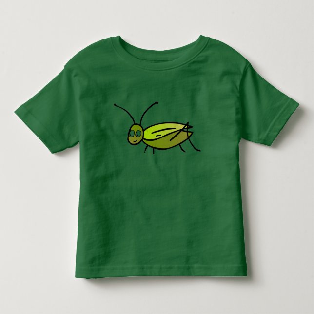 Grünes Kricket-Kleinkind-T-Shirt Kleinkind T-shirt (Vorderseite)