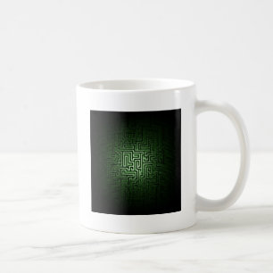 Grünes Labyrinth Kaffeetasse