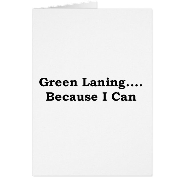 Grünes laning Schwarzes (Vorne)