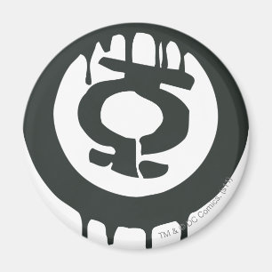 Grünes Laternen-Farben-Symbol Magnet