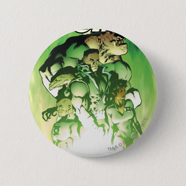Grünes Laternen-Korps Button (Vorderseite)