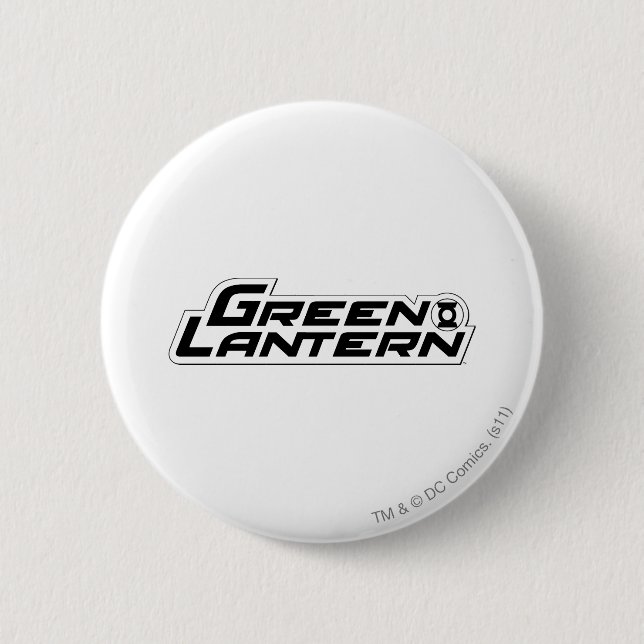 Grünes Laternen-Logo 1 Button (Vorderseite)