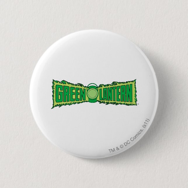 Grünes Laternen-Logo 4 Button (Vorderseite)