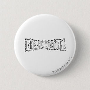 Grünes Laternen-Logo 7 Button