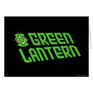 Grünes Laternen-Logo gekippt