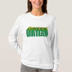 Grünes Laternen-Logo - gelbe Flammen T-Shirt