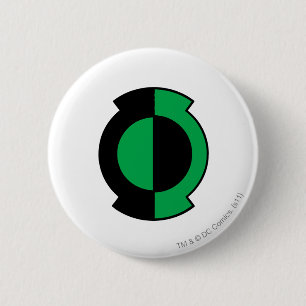 Grünes Laternen-Logo umgedreht Button