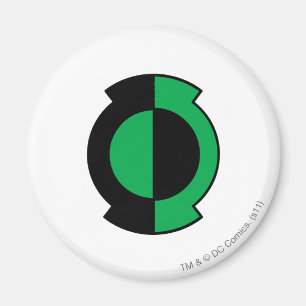 Grünes Laternen-Logo umgedreht Magnet