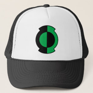 Grünes Laternen-Logo umgedreht Truckerkappe