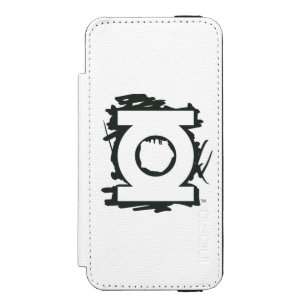Grünes Laternen-Markierungs-Symbol Incipio Watson™ iPhone 5 Geldbörsen Hülle