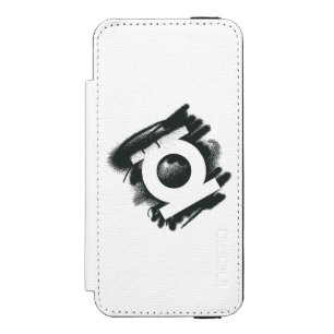 Grünes Laternen-Spray-Symbol Incipio Watson™ iPhone 5 Geldbörsen Hülle