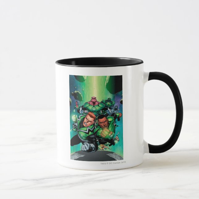 Grünes Laternenkorps Tasse (Rechts)