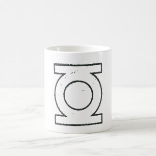 Grünes Laternensymbol BW Kaffeetasse