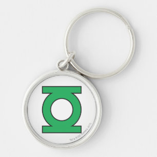 Grünes Laternensymbol Schlüsselanhänger