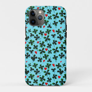 Grünes Leaf Clover Liebe Wasserfarbe Case-Mate iPhone Hülle