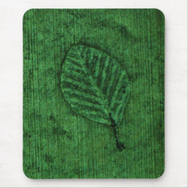 Grünes Leaf Fossil Mousepad