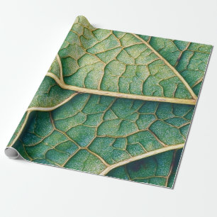 Grünes Leaf Geschenkpapier