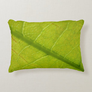 Grünes Leaf Naturfotografie Dekokissen
